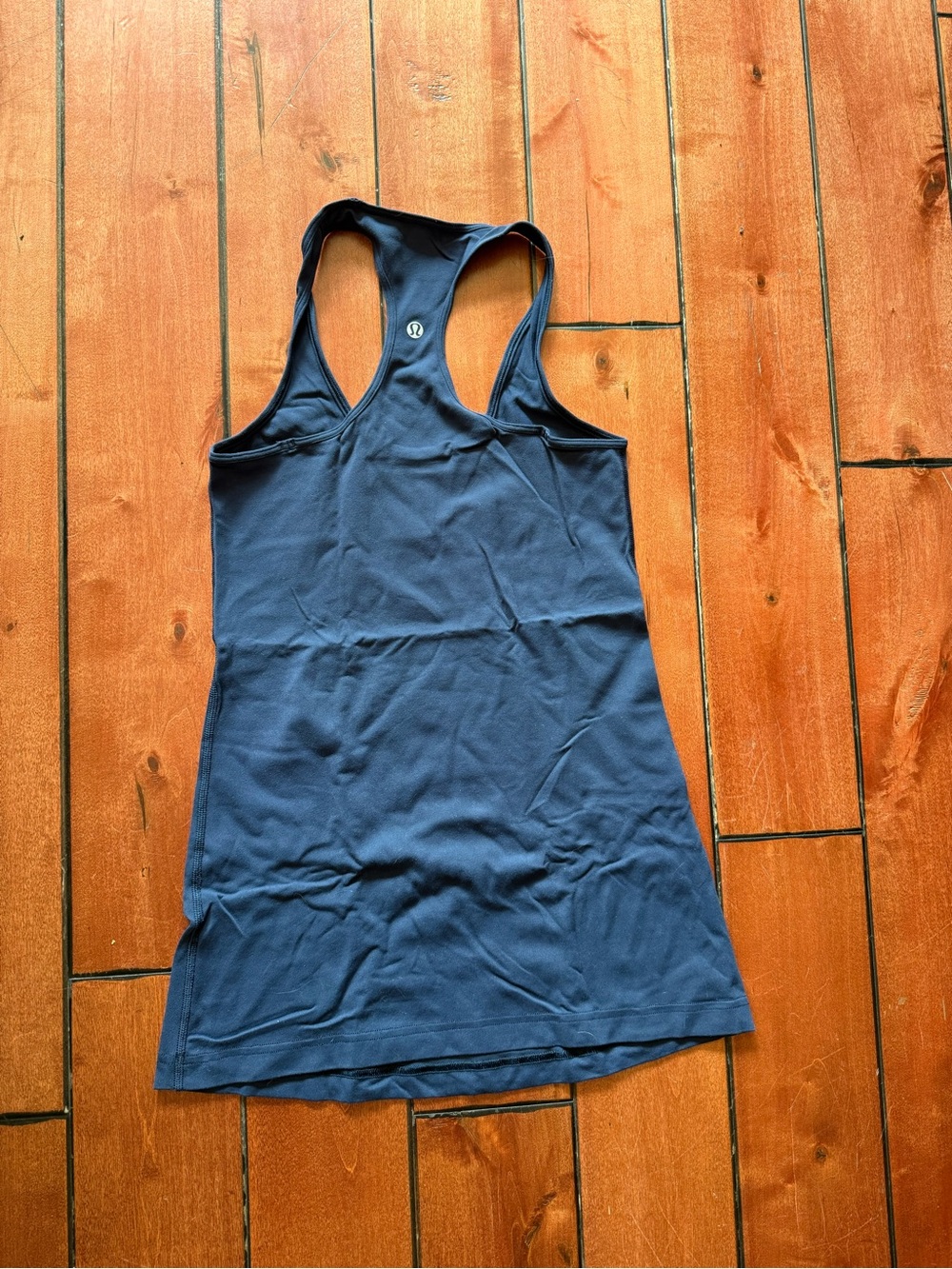 lululemon athletica Navy Cool Racerback Hip Length Tank Top